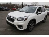 Crystal White Pearl Subaru Forester in 2019