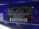 2023 Elantra N Color Code for Intense Blue - Color Code: YP5