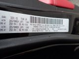 2020 Durango Color Code for DB Black - Color Code: PXJ