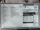 2022 Mercedes-Benz SL AMG 63 Roadster Window Sticker