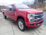 2022 Ford F350 Super Duty Platinum Crew Cab 4x4 Front 3/4 View