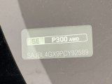 2023 Jaguar XF R-Dynamic SE AWD Info Tag