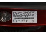 2020 Escape Color Code for Rapid Red Metallic - Color Code: D4