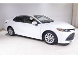 2019 Super White Toyota Camry LE #145660522