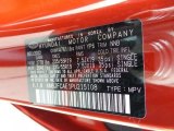 2023 Tucson Color Code for Red Crimson Metallic - Color Code: YP6