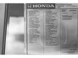 2023 Honda Odyssey Touring Window Sticker