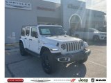 2023 Bright White Jeep Wrangler Unlimited Sahara 4XE Hybrid #145723402
