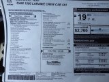 2023 Ram 1500 Laramie Crew Cab 4x4 Window Sticker