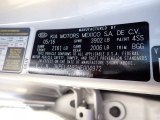 2017 Forte Color Code for Silky Silver - Color Code: 4SS