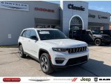 2023 Bright White Jeep Grand Cherokee 4XE #145805565