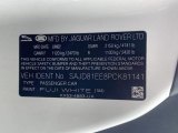 2023 F-TYPE Color Code for Fuji White - Color Code: 1AA