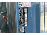 2023 G Color Code for China Blue - Color Code: 934