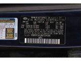 2021 Seltos Color Code for Neptune Blue - Color Code: BU3