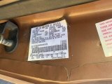 1989 F250 Color Code for Dark Chestnut Metallic - Color Code: 9N