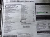 2023 Ram 2500 Tradesman Crew Cab 4x4 Window Sticker