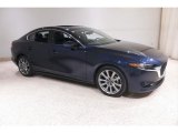 2021 Deep Crystal Blue Mica Mazda Mazda3 Premium Sedan AWD #145991349