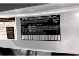 2023 EQE Color Code for Cirrus Silver Metallic - Color Code: 922