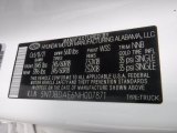 2022 Santa Cruz Color Code for Ice White - Color Code: WSS