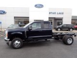 2023 Antimatter Blue Metallic Ford F350 Super Duty XLT Crew Cab 4x4 Chassis #146015145