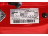 2013 MX-5 Miata Color Code for True Red - Color Code: A8A