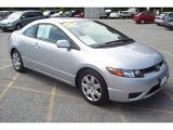 2007 Alabaster Silver Metallic Honda Civic LX Coupe #14589673