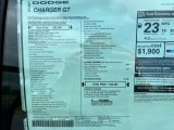 2023 Dodge Charger GT Window Sticker