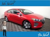 2019 Scarlet Red Pearl Hyundai Ioniq Hybrid Blue #146141396