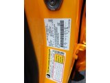 2023 Bronco Sport Color Code for Cyber Orange Metallic Tricoat - Color Code: SB