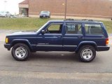 2000 Patriot Blue Pearl Jeep Cherokee Sport 4x4 #14578638