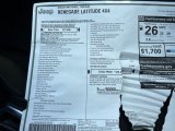 2023 Jeep Renegade Latitude 4x4 Window Sticker
