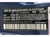 2023 EQS Color Code for Twilight Blue Metallic - Color Code: 842