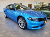 B5 Blue Pearl Dodge Charger in 2023