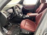 2022 BMW X3 sDrive30i Tacora Red Interior