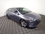 2019 Hyundai Ioniq Hybrid Blue Front 3/4 View
