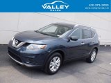 Arctic Blue Metallic Nissan Rogue in 2015