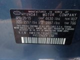 2016 Sonata Hybrid Color Code for Graphite Blue Pearl - Color Code: XU7