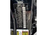 2022 Camry Color Code for Midnight Black Metallic - Color Code: 218