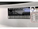 2023 SL Color Code for Moonlight White Metallic - Color Code: 885