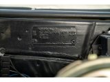 1967 Pontiac GTO 2 Door Hardtop Info Tag