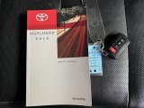 2016 Toyota Highlander Limited Books/Manuals