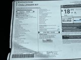 2023 Dodge Challenger R/T Window Sticker