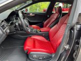 2021 Audi S5 Sportback Premium Plus quattro Magma Red Interior