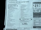 2023 Dodge Durango SXT Blacktop AWD Window Sticker