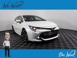 Blizzard White Pearl Toyota Corolla Hatchback in 2019