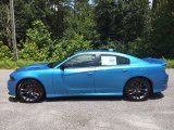 B5 Blue Pearl Dodge Charger in 2023