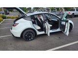Pearl White Multi-Coat Tesla Model Y in 2022