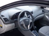 2016 Hyundai Accent SE Sedan Gray Interior