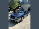 Deep Shadow Blue Metallic Ford Mustang in 1989