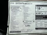 2023 Jeep Gladiator Overland 4x4 Window Sticker