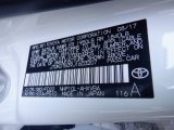 2018 Prius c Color Code for Moonglow - Color Code: 082